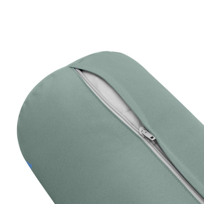 Style1 Twin-XL Size 5PC Knife Edge Outdoor Daybed Mattress Cushion Bolster Pillow Slip Cover Complete Set AD002