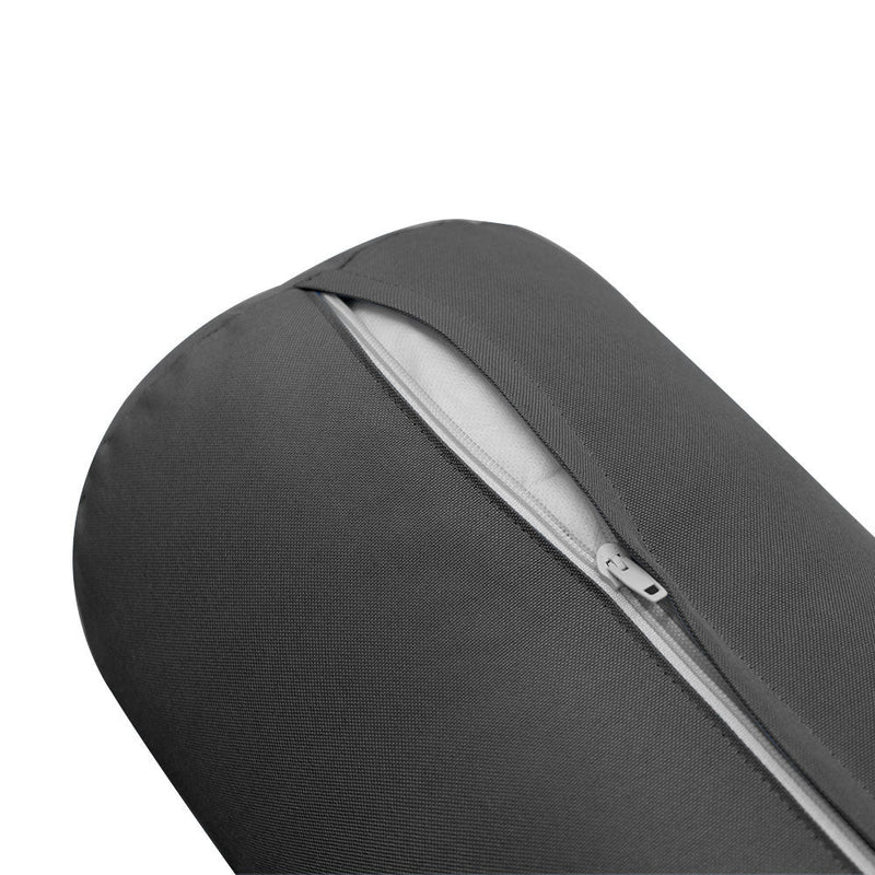 Style1 Twin-XL Size 5PC Knife Edge Outdoor Daybed Mattress Cushion Bolster Pillow Slip Cover Complete Set AD003