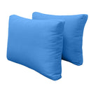 Style1 Twin-XL Size 5PC Knife Edge Outdoor Daybed Mattress Cushion Bolster Pillow Slip Cover Complete Set AD102