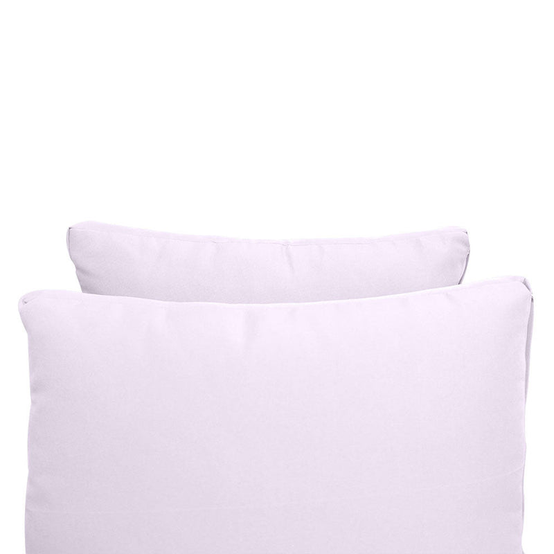Style1 Twin-XL Size 5PC Knife Edge Outdoor Daybed Mattress Cushion Bolster Pillow Slip Cover Complete Set AD107