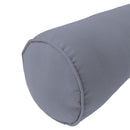 STYLE 1 - Mattress & Pillow Bolster Cushion for Outdoor Indoor Daybed Porch Swing Bed Piped Trim Twin-XL Size AD001 | COVERS ONLY |