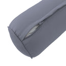 STYLE 1 - Mattress & Pillow Bolster Cushion for Outdoor Indoor Daybed Porch Swing Bed Piped Trim Twin-XL Size AD001 | COVERS ONLY |