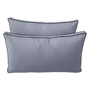 STYLE 2 - Mattress & Pillow Bolster Cushion for Outdoor Indoor Daybed Porch Swing Bed Contrast Pipe Crib Size AD001 | COVERS ONLY |