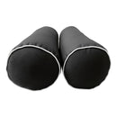 Style2 Crib Size 5PC Contrast Pipe Outdoor Daybed Mattress Cushion Bolster Pillow Slip Cover Complete Set AD003