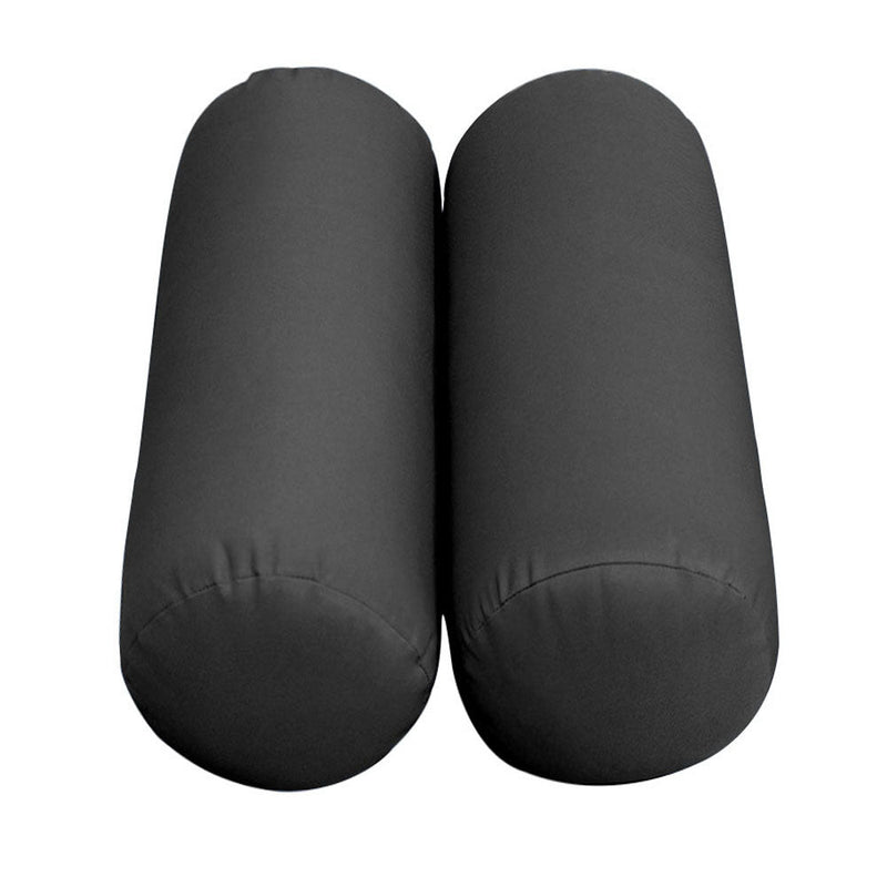 Style2 Crib Size 5PC Knife Edge Outdoor Daybed Mattress Cushion Bolster Pillow Slip Cover Complete Set AD003