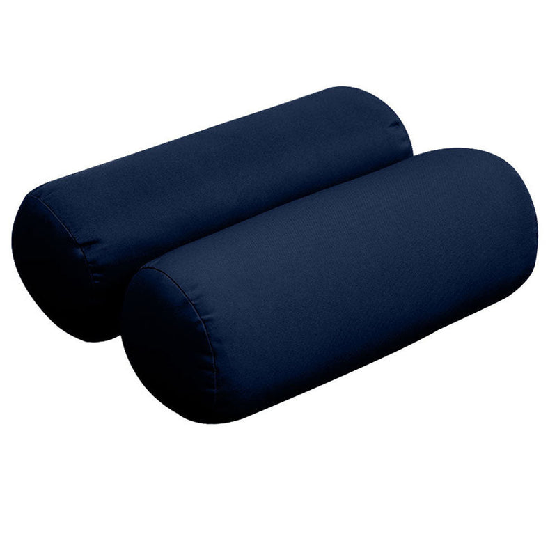 Style2 Crib Size 5PC Knife Edge Outdoor Daybed Mattress Cushion Bolster Pillow Slip Cover Complete Set AD101