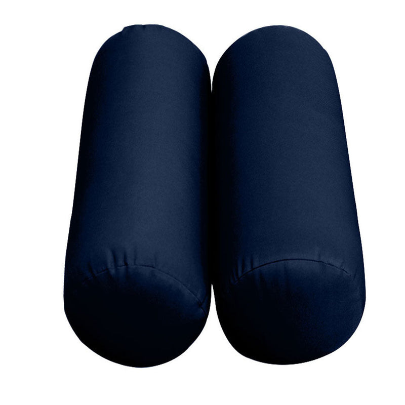 Style2 Crib Size 5PC Knife Edge Outdoor Daybed Mattress Cushion Bolster Pillow Slip Cover Complete Set AD101