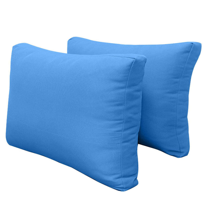 Style2 Crib Size 5PC Knife Edge Outdoor Daybed Mattress Cushion Bolster Pillow Slip Cover Complete Set AD102