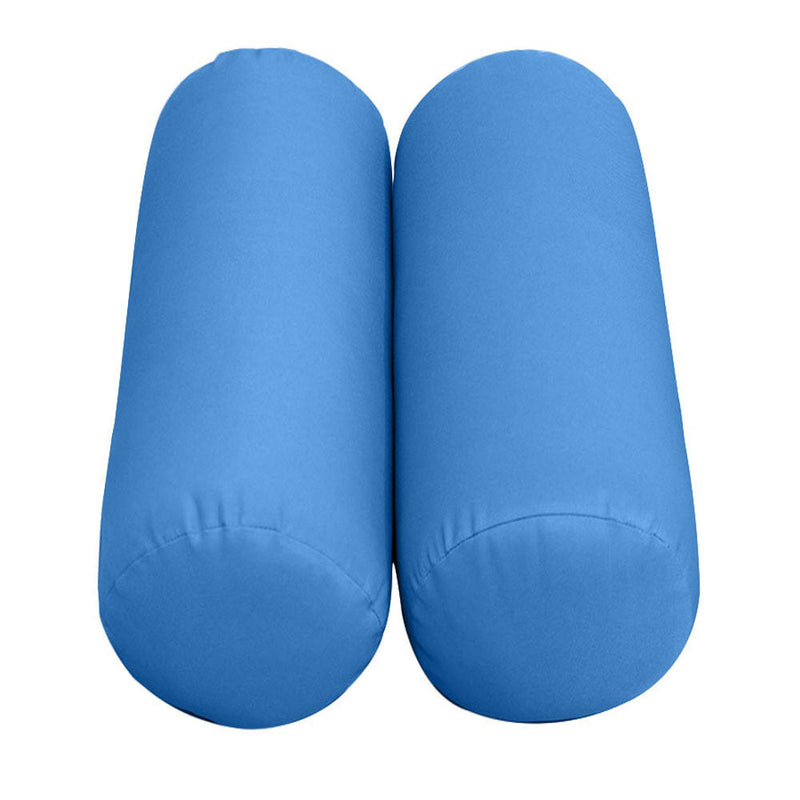 Style2 Crib Size 5PC Knife Edge Outdoor Daybed Mattress Cushion Bolster Pillow Slip Cover Complete Set AD102