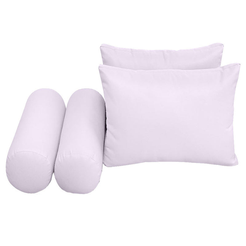 Style2 Crib Size 5PC Knife Edge Outdoor Daybed Mattress Cushion Bolster Pillow Slip Cover Complete Set AD107