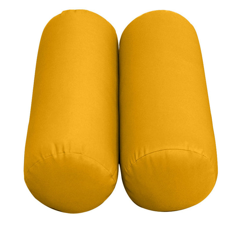 Style2 Crib Size 5PC Knife Edge Outdoor Daybed Mattress Cushion Bolster Pillow Slip Cover Complete Set AD108