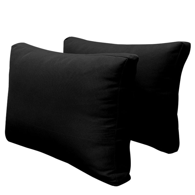 Style2 Crib Size 5PC Knife Edge Outdoor Daybed Mattress Cushion Bolster Pillow Slip Cover Complete Set AD109