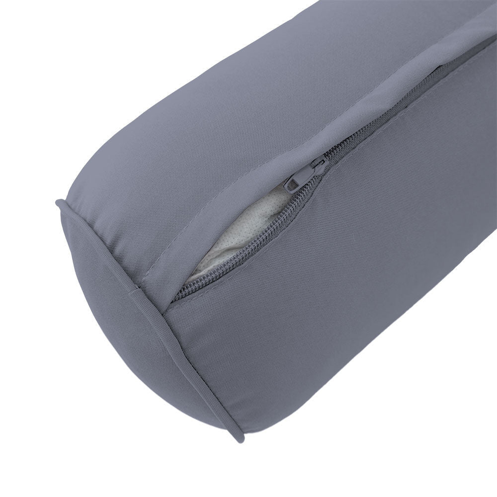 Style2 Crib Size 5PC Pipe Outdoor Daybed Mattress Cushion Bolster Pillow Slip Cover Complete Set AD001