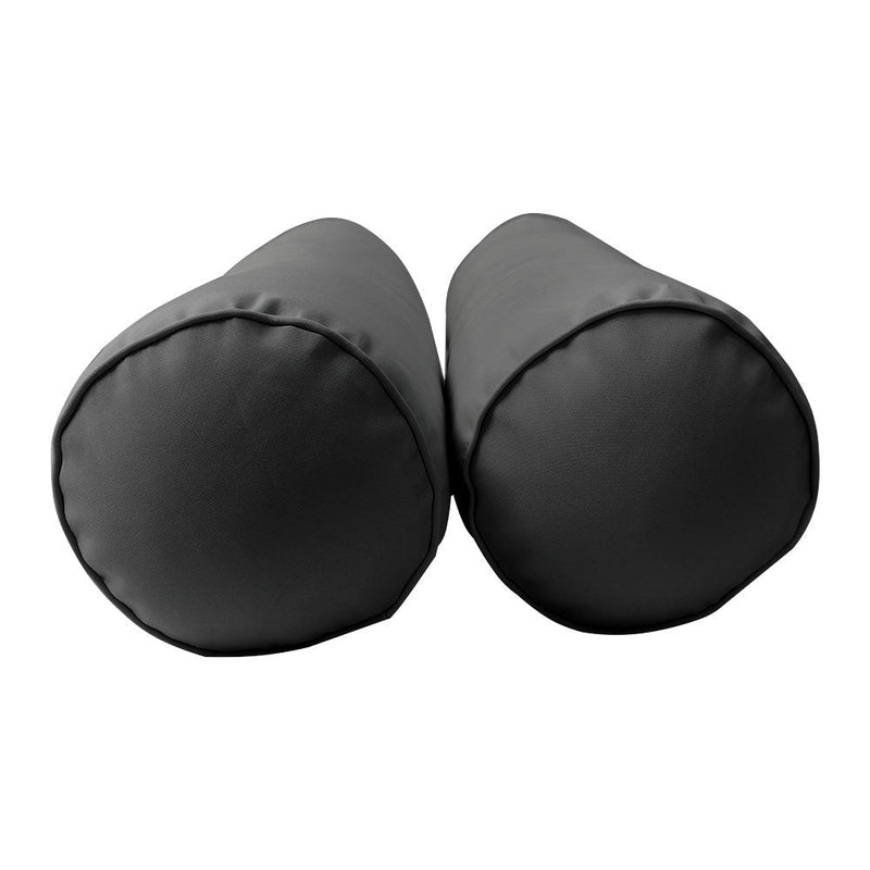 Style2 Crib Size 5PC Pipe Outdoor Daybed Mattress Cushion Bolster Pillow Slip Cover Complete Set AD003