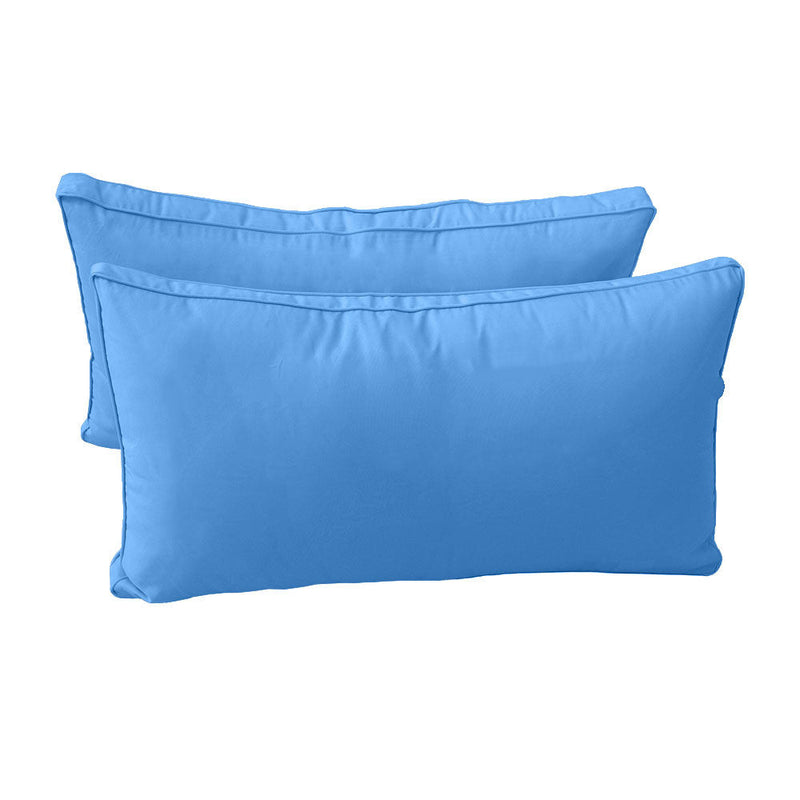 Style2 Crib Size 5PC Pipe Outdoor Daybed Mattress Cushion Bolster Pillow Slip Cover Complete Set AD102