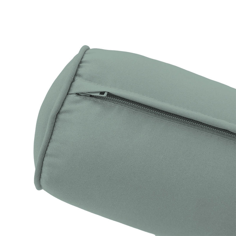 Style2 Crib Size 5PC Pipe Outdoor Daybed Mattress Cushion Bolster Pillow Slip Cover Complete Set AD002