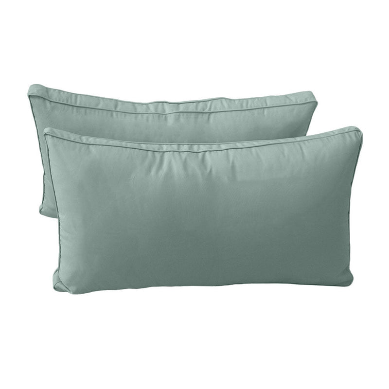 Style2 Crib Size 5PC Pipe Outdoor Daybed Mattress Cushion Bolster Pillow Slip Cover Complete Set AD002