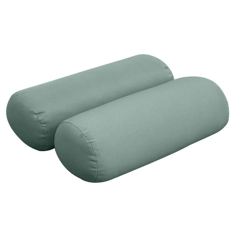Style2 Full Size 5PC Knife Edge Outdoor Daybed Mattress Bolster Pillow Fitted Sheet Slip Cover Only AD002