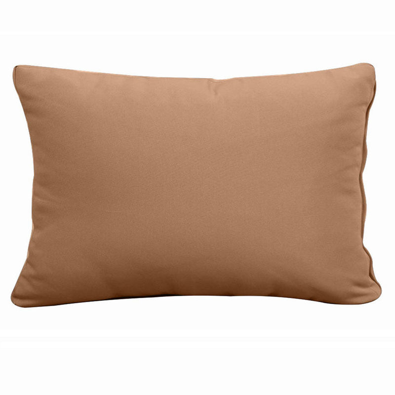 Style2 Full Size 5PC Knife Edge Outdoor Daybed Mattress Cushion Bolster Pillow Slip Cover Complete Set AD104