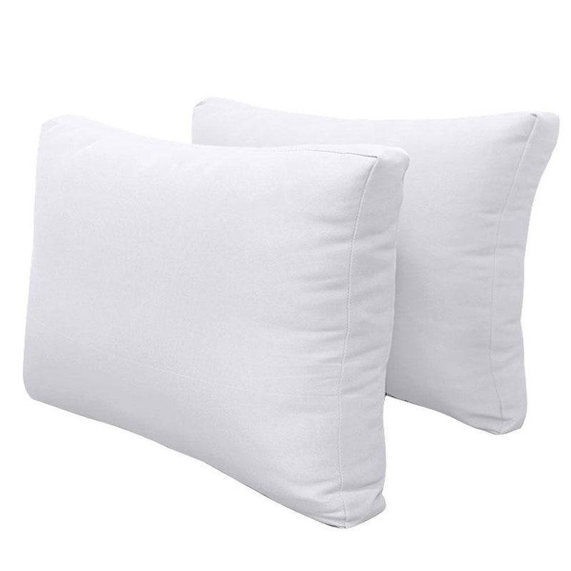 Style2 Full Size 5PC Knife Edge Outdoor Daybed Mattress Cushion Bolster Pillow Slip Cover Complete Set AD105