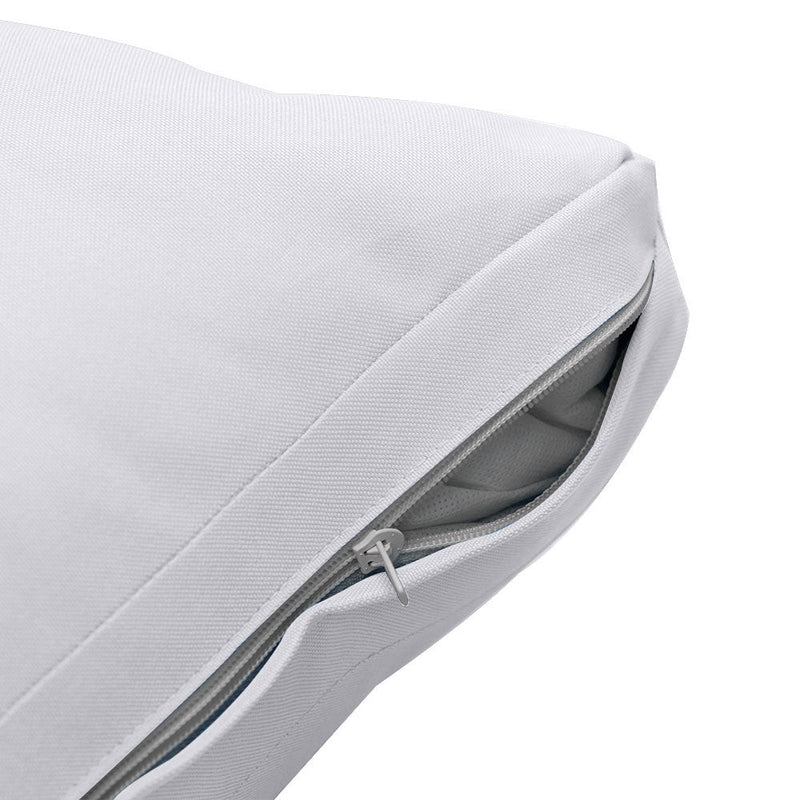 Style2 Full Size 5PC Knife Edge Outdoor Daybed Mattress Cushion Bolster Pillow Slip Cover Complete Set AD105