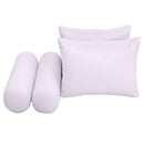 Style2 Full Size 5PC Knife Edge Outdoor Daybed Mattress Cushion Bolster Pillow Slip Cover Complete Set AD107