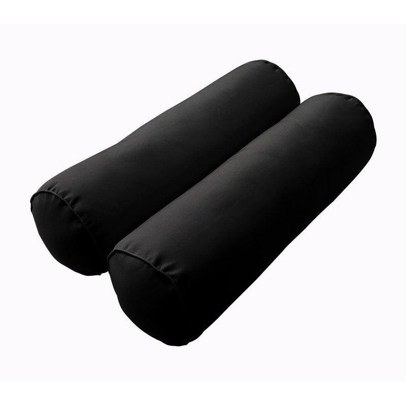 Style2 Full Size 5PC Pipe Outdoor Daybed Mattress Cushion Bolster Pillow Slip Cover Complete Set AD109