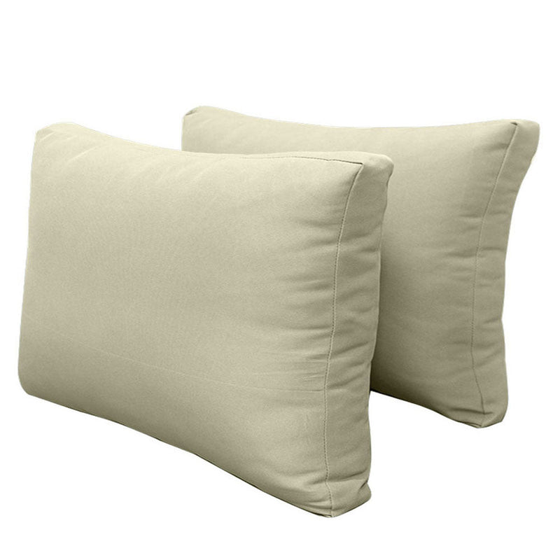 Style2 Queen Size 5PC Knife Edge Outdoor Daybed Mattress Cushion Bolster Pillow Slip Cover Complete Set AD005