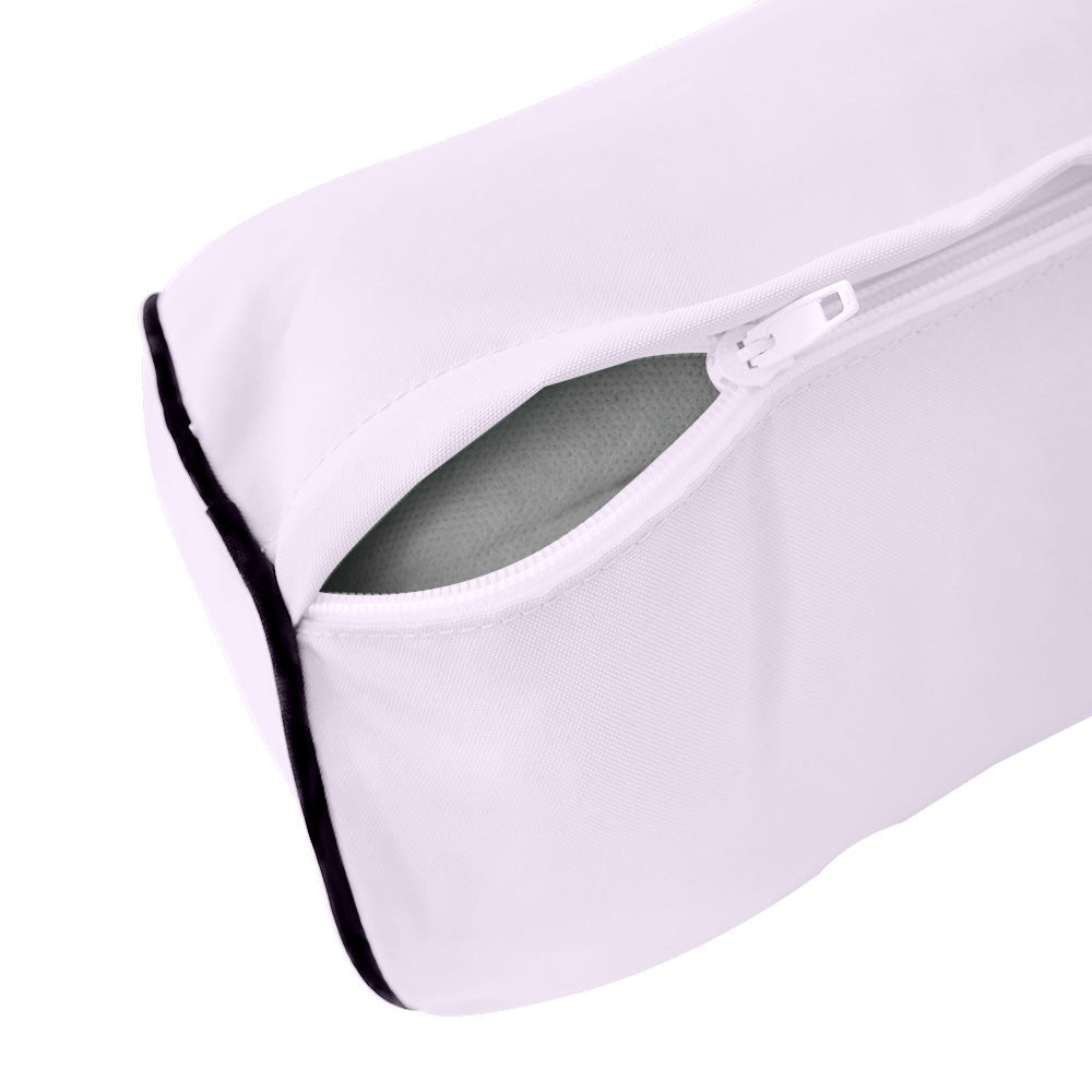 Style2 Twin Size 5PC Contrast Pipe Outdoor Daybed Mattress Cushion Bolster Pillow Slip Cover Complete Set AD107
