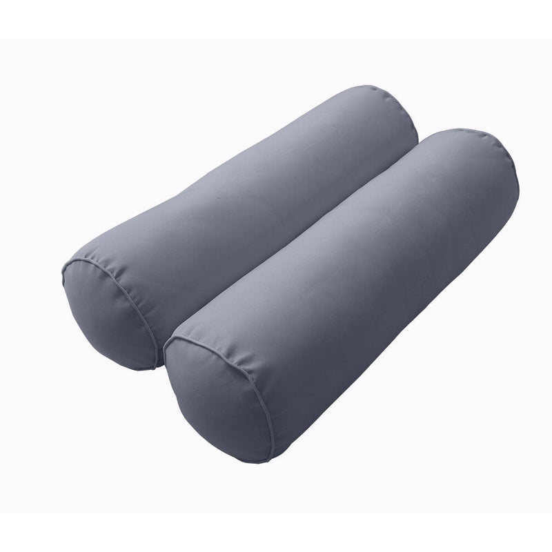 Style2 Twin Size 5PC Pipe Outdoor Daybed Mattress Cushion Bolster Pillow Slip Cover Complete Set AD001