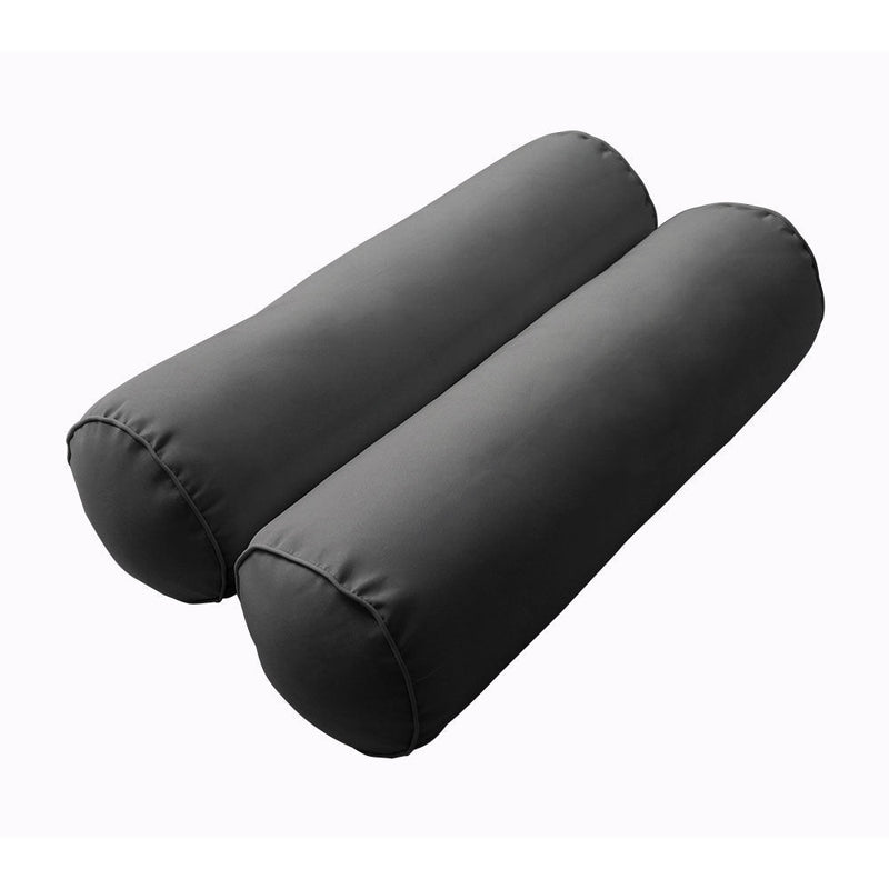 Style2 Twin Size 5PC Pipe Outdoor Daybed Mattress Cushion Bolster Pillow Slip Cover Complete Set AD003