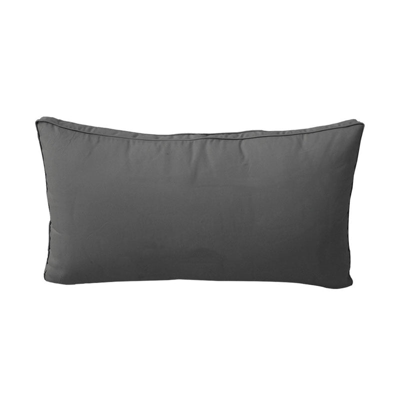 Style2 Twin Size 5PC Pipe Outdoor Daybed Mattress Cushion Bolster Pillow Slip Cover Complete Set AD003