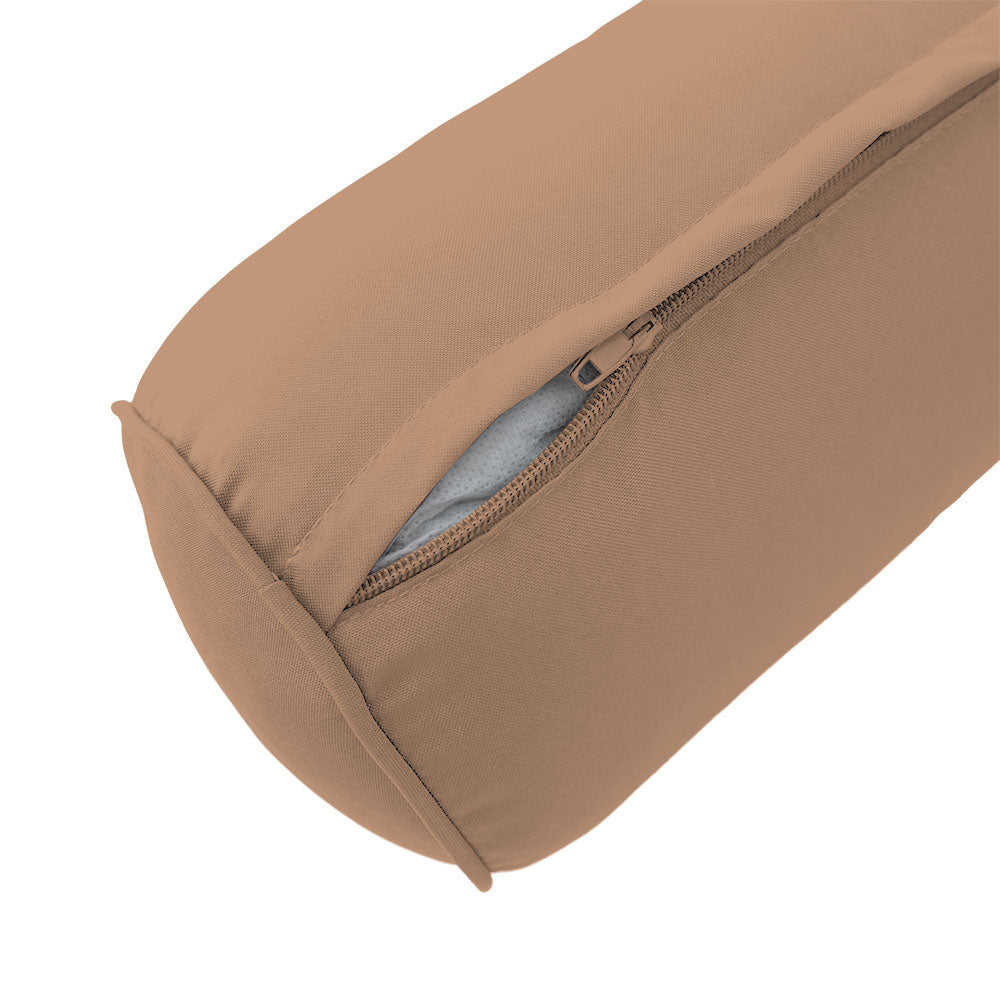 Style2 Twin Size 5PC Pipe Outdoor Daybed Mattress Cushion Bolster Pillow Slip Cover Complete Set AD104