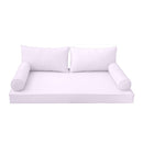Style2 Twin Size 5PC Pipe Outdoor Daybed Mattress Cushion Bolster Pillow Slip Cover Complete Set AD107
