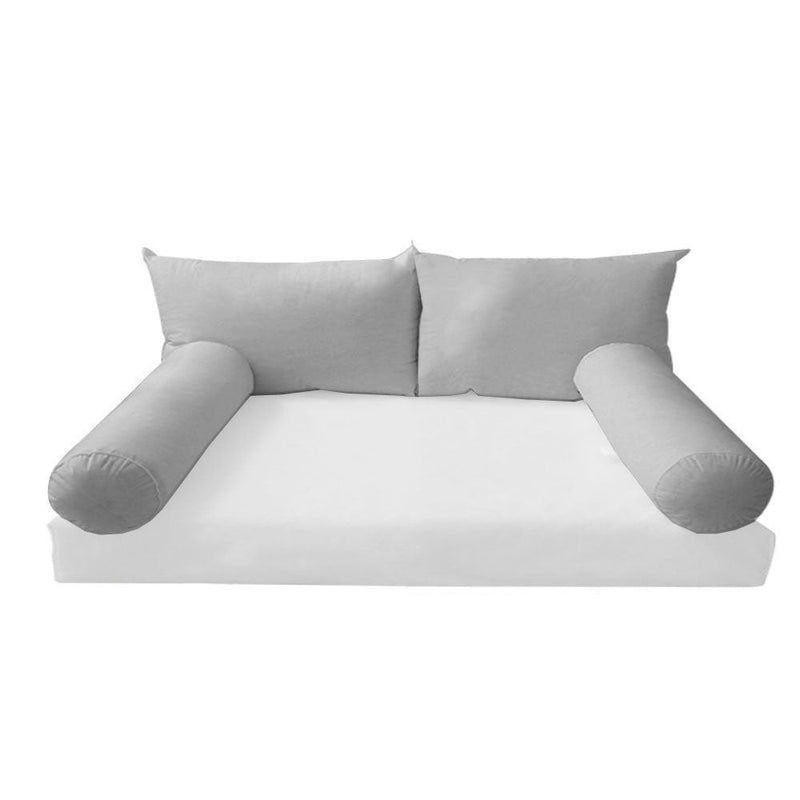 STYLE 2 TWIN SIZE Pillow & Bolster Cushion Polyester Fiberfill Inserts for Outdoor Indoor Daybed Porch Swing Bed | INSERT ONLY |