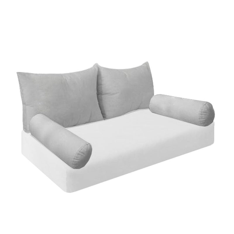 STYLE 2 TWIN SIZE Pillow & Bolster Cushion Polyester Fiberfill Inserts for Outdoor Indoor Daybed Porch Swing Bed | INSERT ONLY |