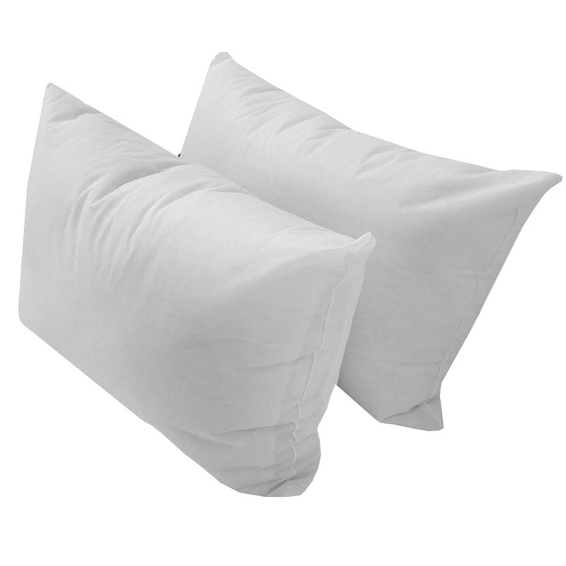 STYLE 2 TWIN SIZE Pillow & Bolster Cushion Polyester Fiberfill Inserts for Outdoor Indoor Daybed Porch Swing Bed | INSERT ONLY |