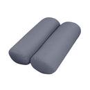 STYLE 2 - Mattress & Pillow Bolster Cushion for Outdoor Indoor Daybed Porch Swing Bed Knife Edge Twin-XL Size AD001 | COVERS ONLY |