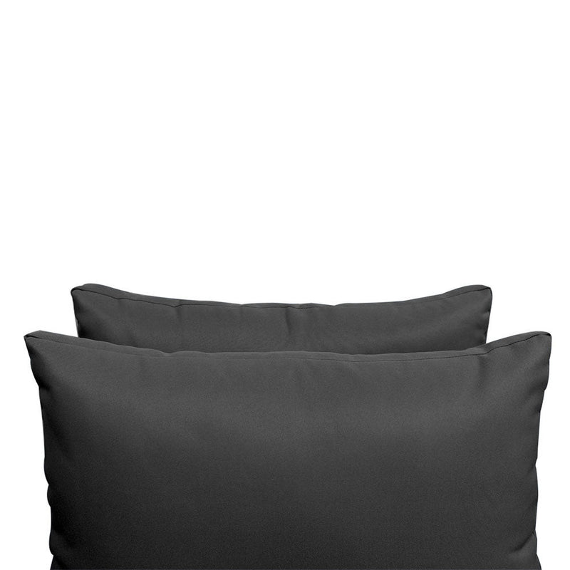 Style2 Twin-XL Size 5PC Knife Edge Outdoor Daybed Mattress Cushion Bolster Pillow Slip Cover Complete Set AD003
