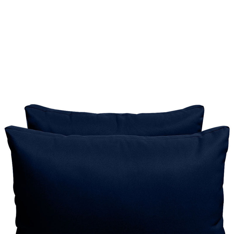 Style2 Twin-XL Size 5PC Knife Edge Outdoor Daybed Mattress Cushion Bolster Pillow Slip Cover Complete Set AD101