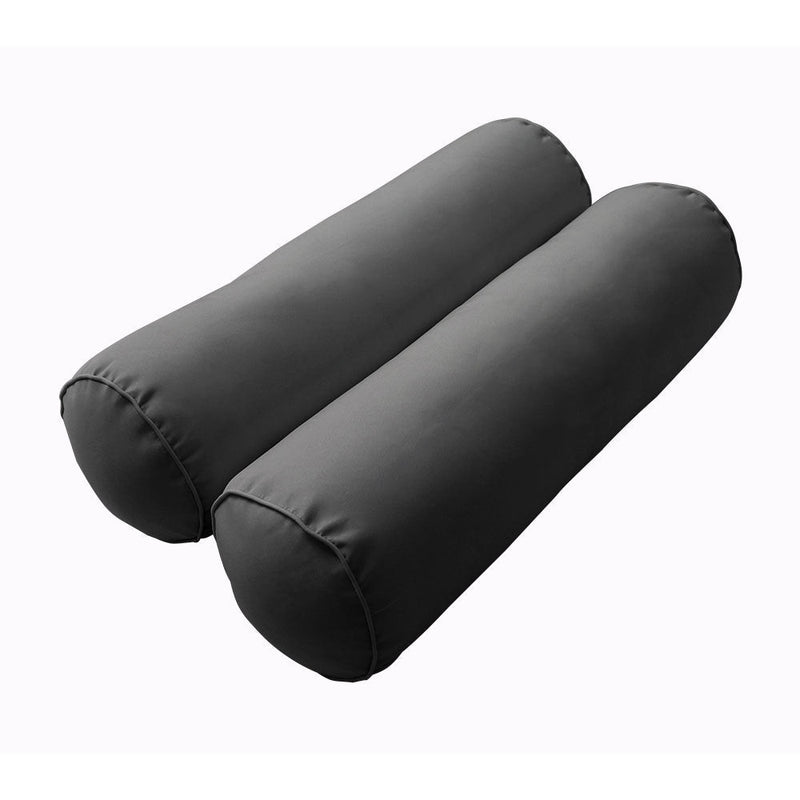 Style2 Twin-XL Size 5PC Pipe Outdoor Daybed Mattress Cushion Bolster Pillow Slip Cover Complete Set AD003