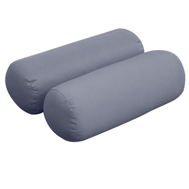 Style3 Crib Size 6PC Knife Edge Outdoor Daybed Mattress Cushion Bolster Pillow Slip Cover Complete Set AD001