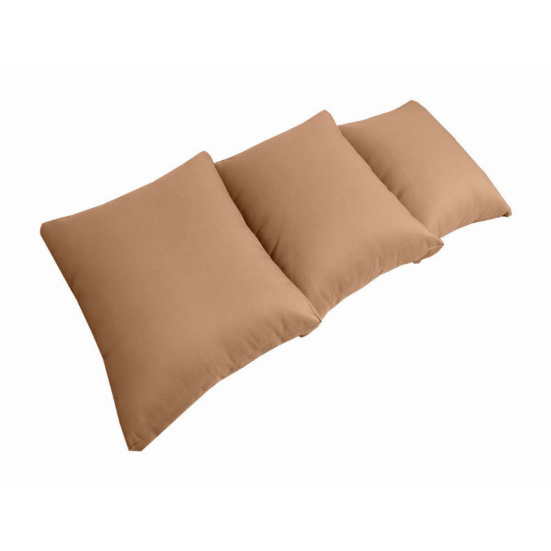 Style3 Crib Size 6PC Knife Edge Outdoor Daybed Mattress Cushion Bolster Pillow Slip Cover Complete Set AD104