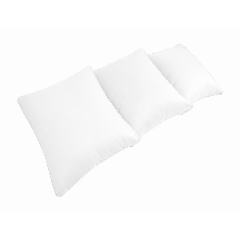 Style3 Crib Size 6PC Knife Edge Outdoor Daybed Mattress Cushion Bolster Pillow Slip Cover Complete Set AD106