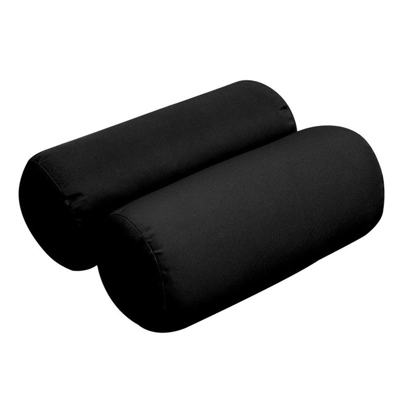 Style3 Crib Size 6PC Knife Edge Outdoor Daybed Mattress Cushion Bolster Pillow Slip Cover Complete Set AD109