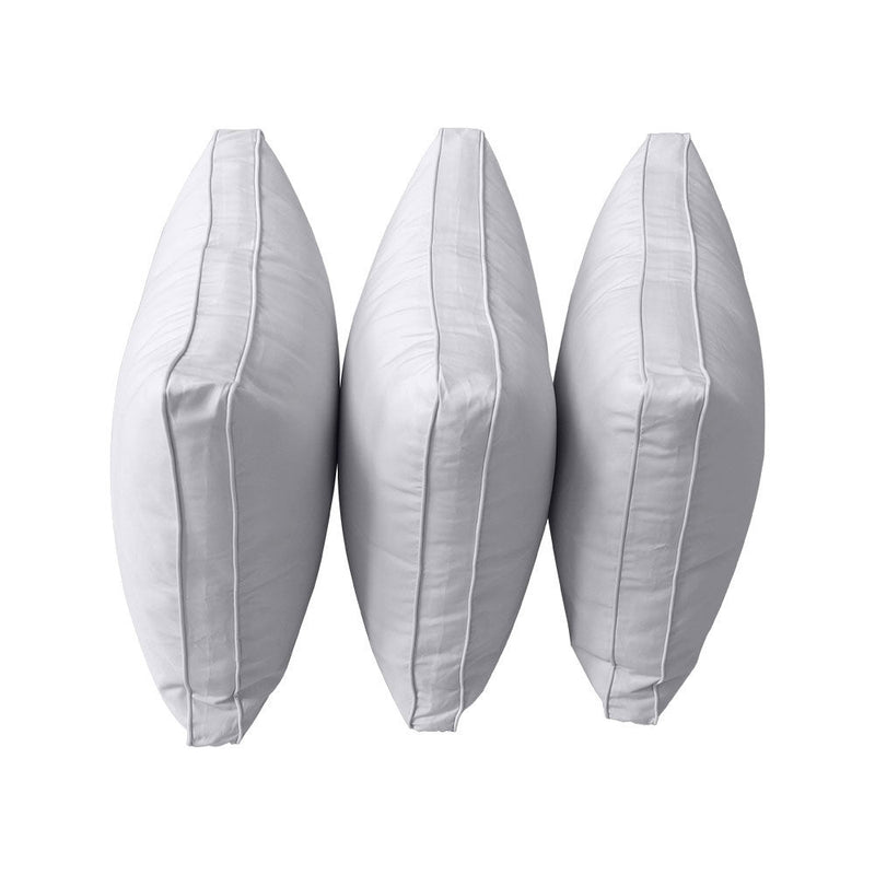 Style3 Crib Size 6PC Pipe Outdoor Daybed Mattress Cushion Bolster Pillow Slip Cover Complete Set AD105