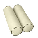 Style3 Full Size 6PC Contrast Pipe Outdoor Daybed Mattress Cushion Bolster Pillow Slip Cover Complete Set AD005