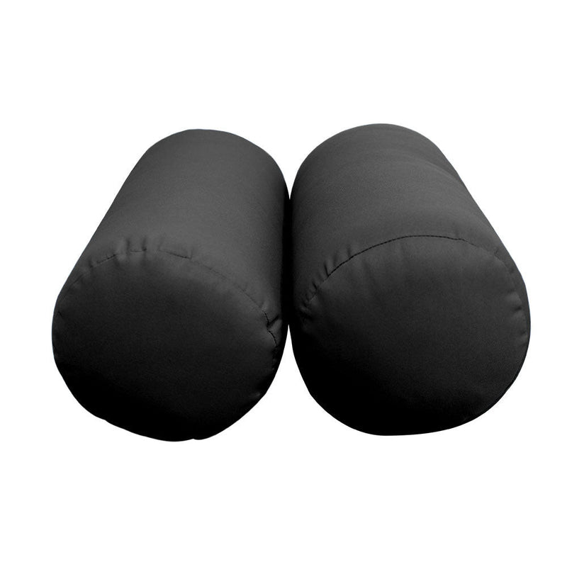 Style3 Full Size 6PC Knife Edge Outdoor Daybed Mattress Cushion Bolster Pillow Slip Cover Complete Set AD003