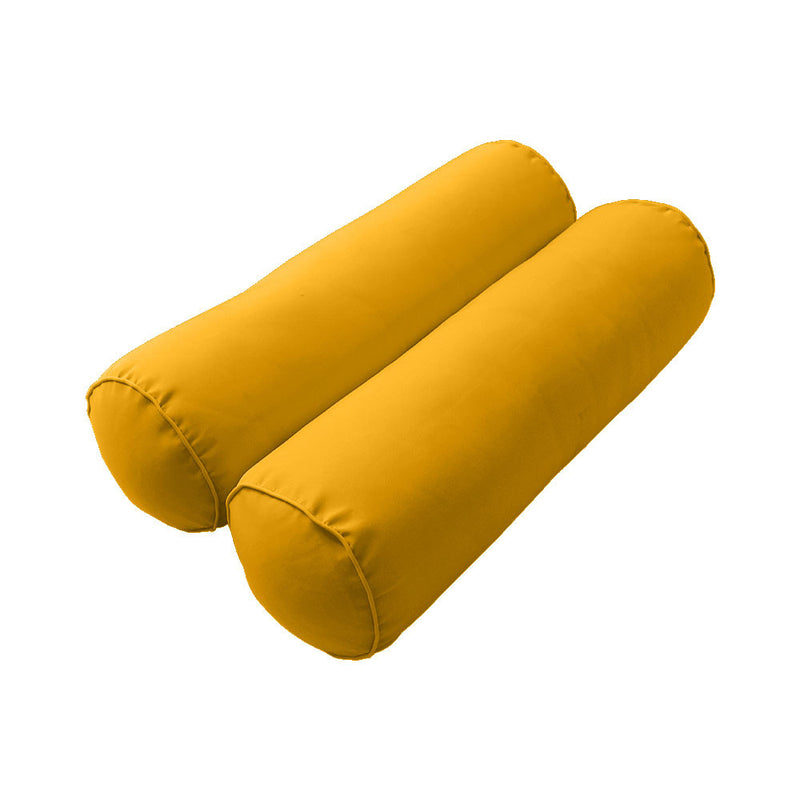 Style3 Full Size 6PC Pipe Outdoor Daybed Mattress Cushion Bolster Pillow Slip Cover Complete Set AD108