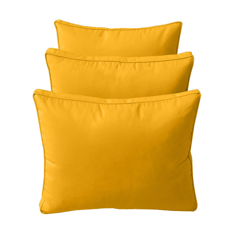Style3 Full Size 6PC Pipe Outdoor Daybed Mattress Cushion Bolster Pillow Slip Cover Complete Set AD108